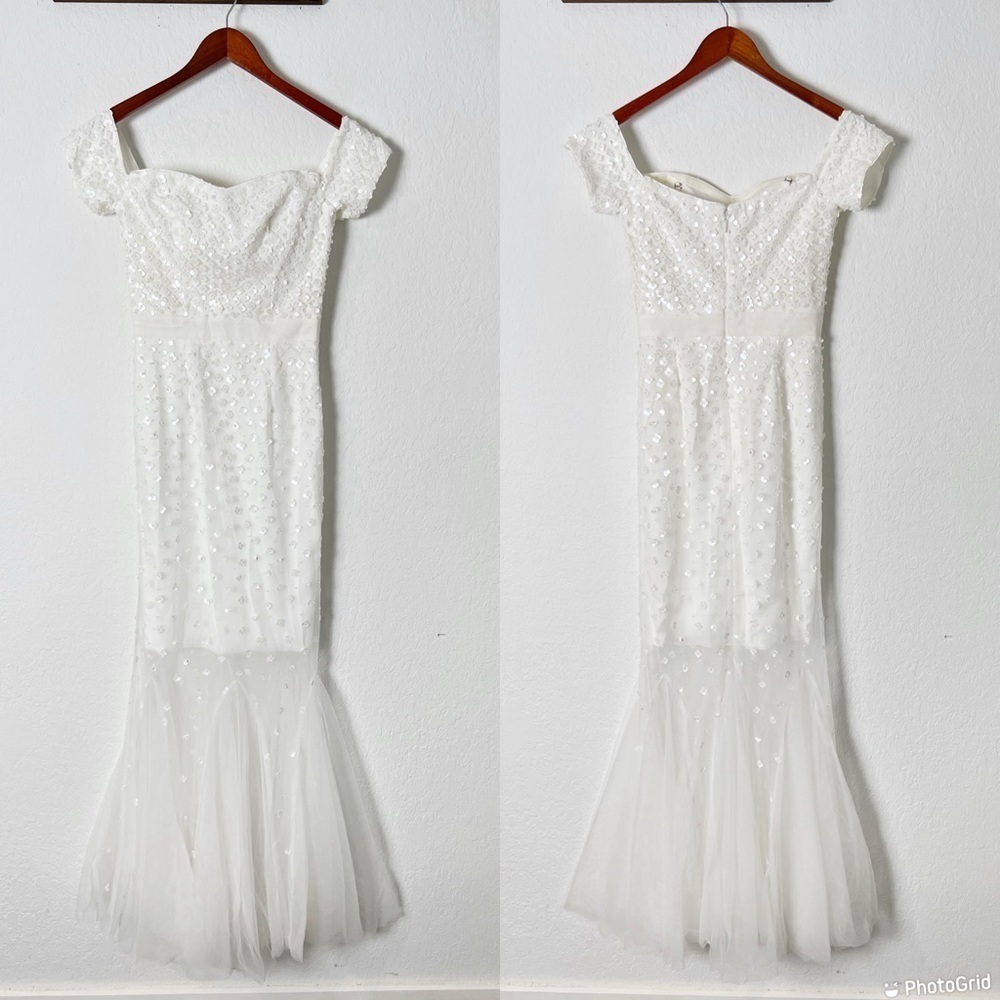 Dress The Population Off The Shoulder Sequin Dress